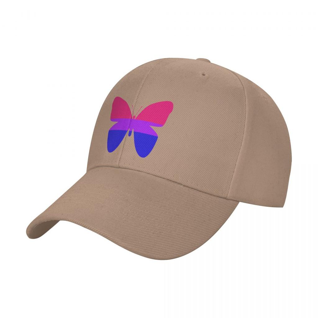 Bisexual Pride Butterfly Baseball Cap Trucker Hat Snapback Cap Wild Ball Hat Golf Hat Man Caps Women Men's