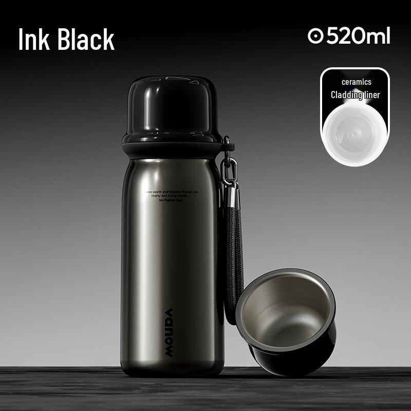 Vanow 2025 Stylish Ceramic-Lined Insulated Tumbler with Straw