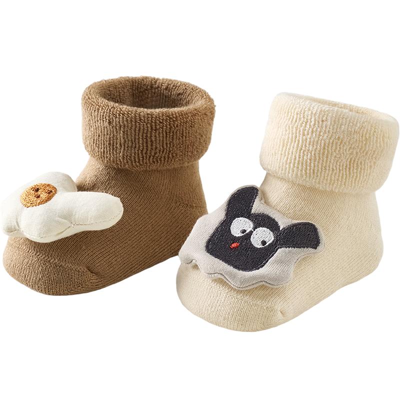 TONGTAI Baby & Toddler Thick Anti-slip Floor Socks 1-3 Years