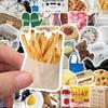 50pcs Ins Style Cartoon Milk Butter Food Stickers Aesthetic Phone Bike Wall Scrapbook Waterproof Sticker for Kids Toys Gifts