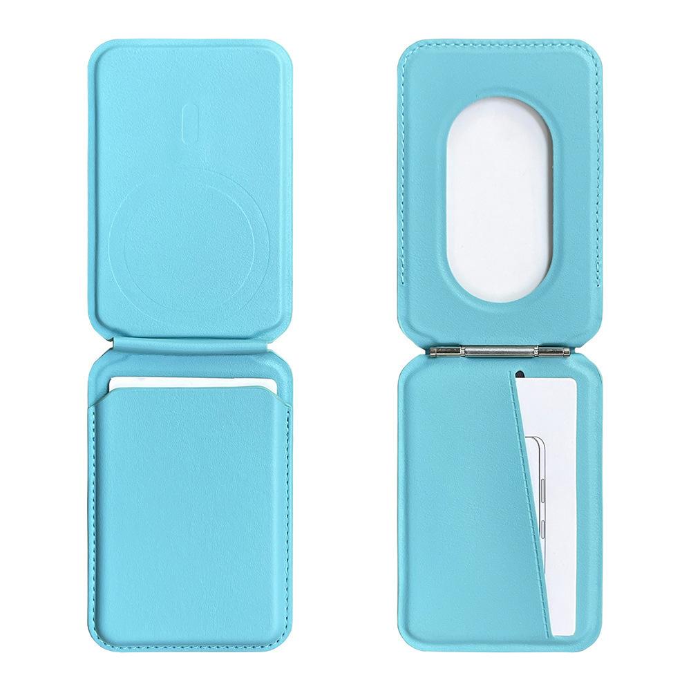 Applicable To Apple iPhone17 Bracket Magnetic Card Bag Pu Shaft MagSafe Card Sleeve Customized Logo