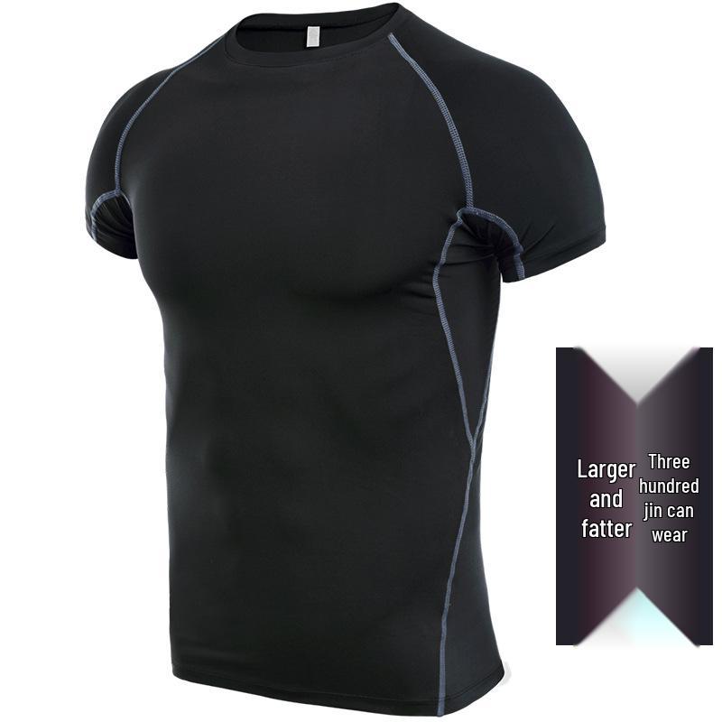 Men's Plus Size Quick-Dry T-Shirt: 5X-6X Short Sleeve Sportswear for Summer