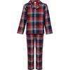 Tartan lang pyjamassett for barn/barn