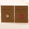 Elegant Multicolor Daisy Flower Enamel Charm Adjustable Necklace for Women