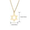 Minimalist Stainless Steel Star of David Necklace for Women