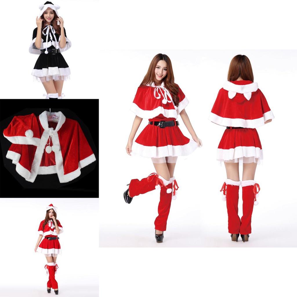 Elegant Women Deluxe Mrs Santa Claus Christmas Fancy Dress Outfit For Festive Celebrations