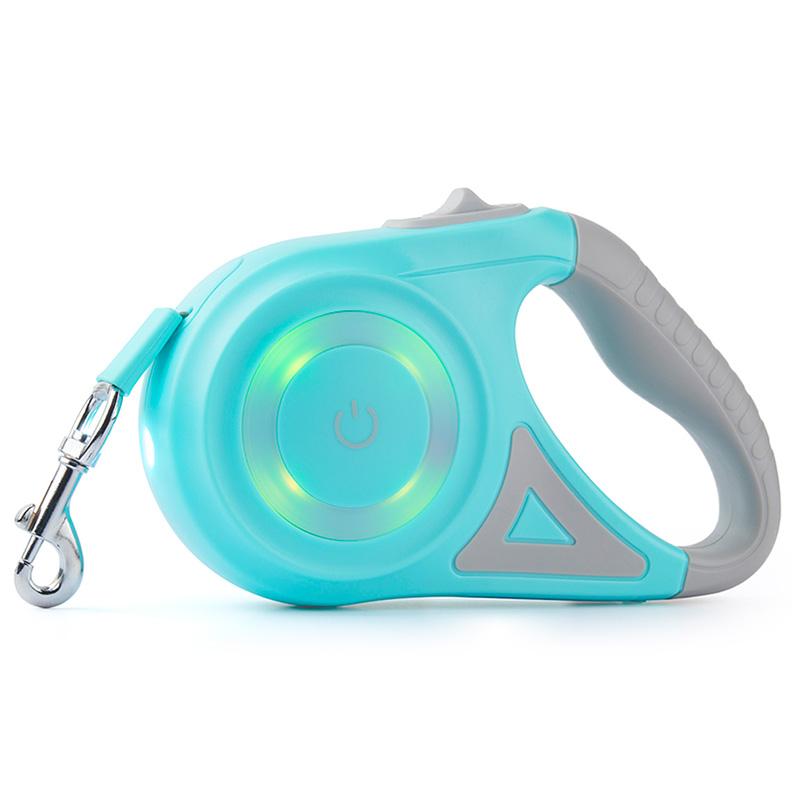 

MysuduiLighting Поводок для собаки Трактор Блестящая телескопическая тяговая веревка Ночное освещение Автоматическая телескопическая прогулочная собака на открытом воздухе 3M