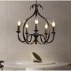 Industrial Retro Five-Head Iron Candle Chandeliers for Living Room, Dining Room  and Bar