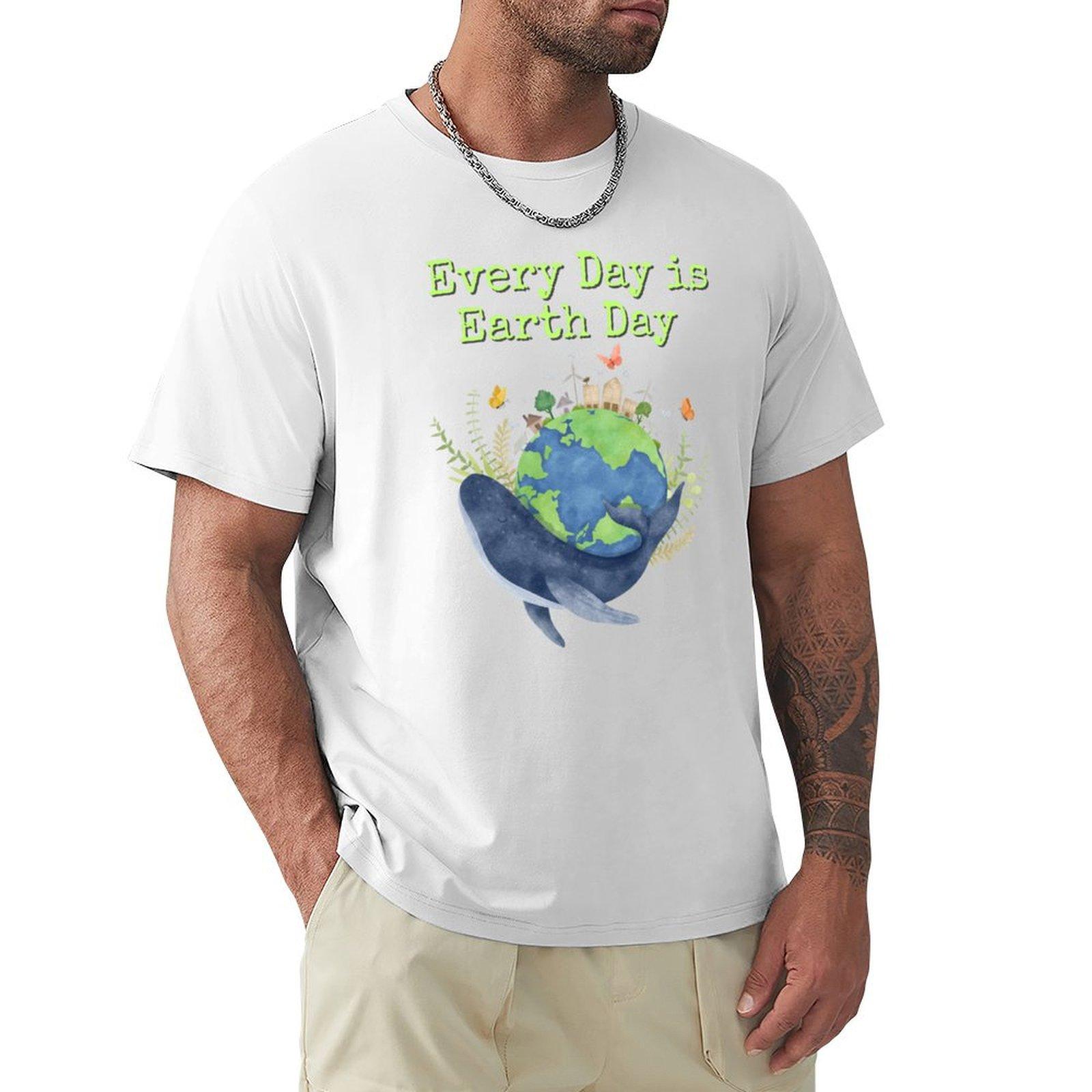 Everyday Is Earth Day Ecofriendly Environunisextal Design Tshirt Minimalist Graphic Tee Shirt S