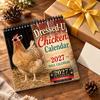 Yearly Appointment Book Chicks 2027 Wall Calendar, Funny Dressed Up Chicken 12-Month Planner, Easy to Hang Planner Cute Farm Animal Hanging