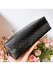 Luxury YSL Floral Clutch - Black Star Print Makeup Bag for Women, Spacious & Waterproof, Elegant Gift for Holidays & Celebrations