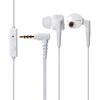 ELECOM EHP-GB1000MWH High-Resolution Stereo Earphones, In-Ear, 12mm Driver, with Mic, Deep Bass, GrandBass, White