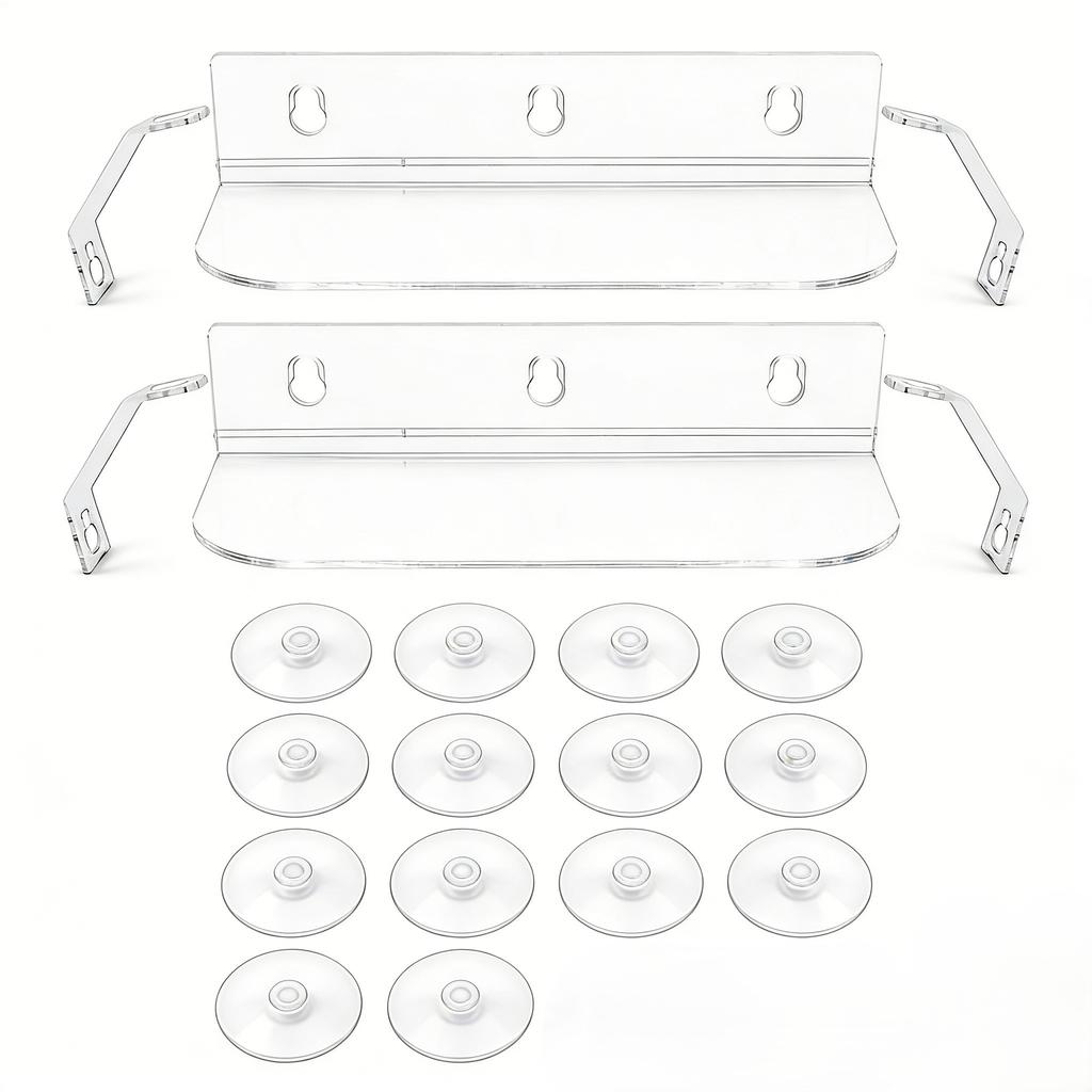 12x5 Inch Size Acrylic Plant Shelf Window Shelf Set