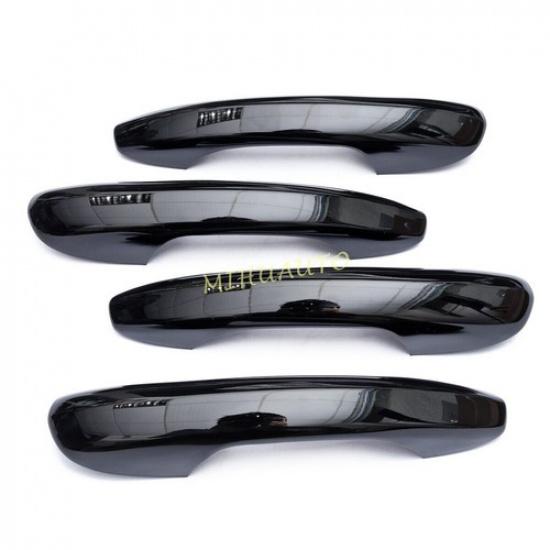 Glossy Black Car Door Handle Strip Cover Trim For -2025 Mercedes C Class GLC