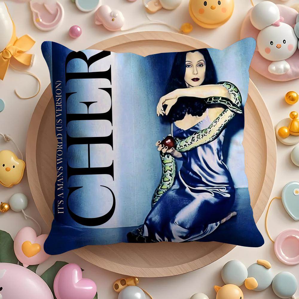 Cute C-CherS Cushion Cover Home & Car Multi-Scene Pillow Cover - Reversible, Soft & Durable for Daily Use