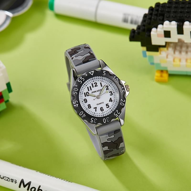 1pc Block Watch Camouflage Watch Digital Quartz Watch Fashion Trend Cartoon Watch Stereoscopic Anime темно серый