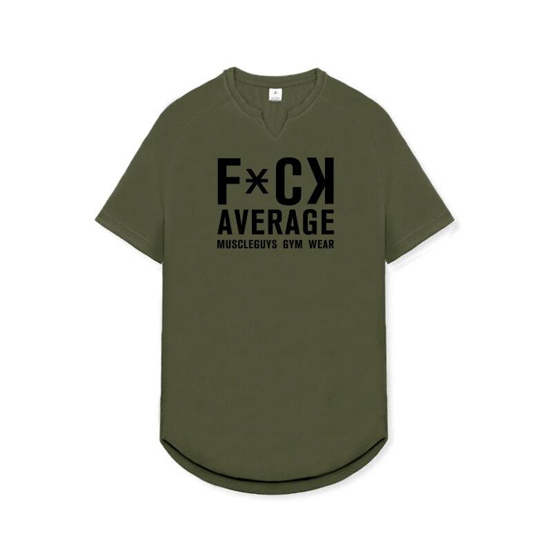 

Летняя облегающая удобная дышащая футболка Muscleguys, мужские топы с короткими рукавами для фитнеса и силовых тренировок XL армия зеленый