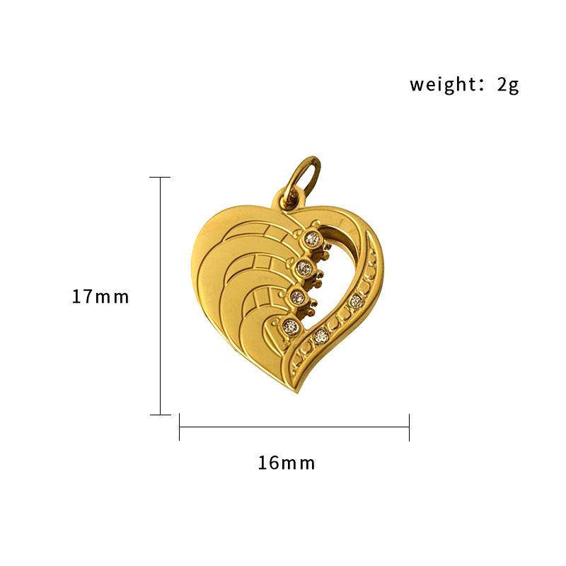 Halloween Ghost Pumpkin Spider Pendant 18K Gold Plated Stainless Steel Jewelry Diy Accessories