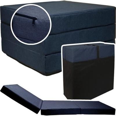 Faltmatratze - Dunkelblau - 195x65x10 cm - Antiallergisch - 1 Person - Camping