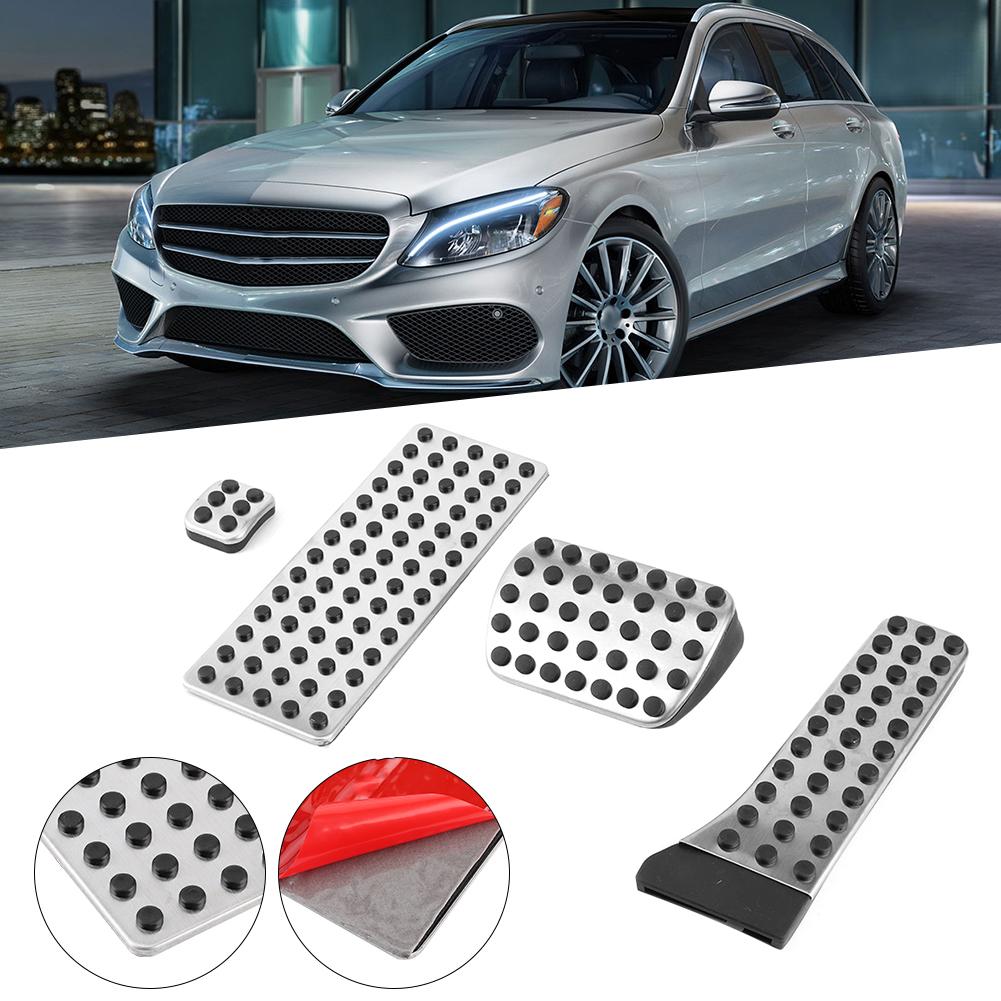 4 Stück Rutschfestes Gaspedal Gasfußstütze Pad Passend für Mercedes Benz C E S W GLK CLS SLK AMG 10 19