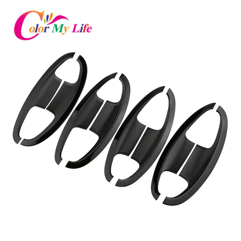 ABS Exterior Door Bowl Protector Cover Car Door Handle Sticker for Ford Ecosport Fiesta 2012 2013 2014 2015 2016 2017