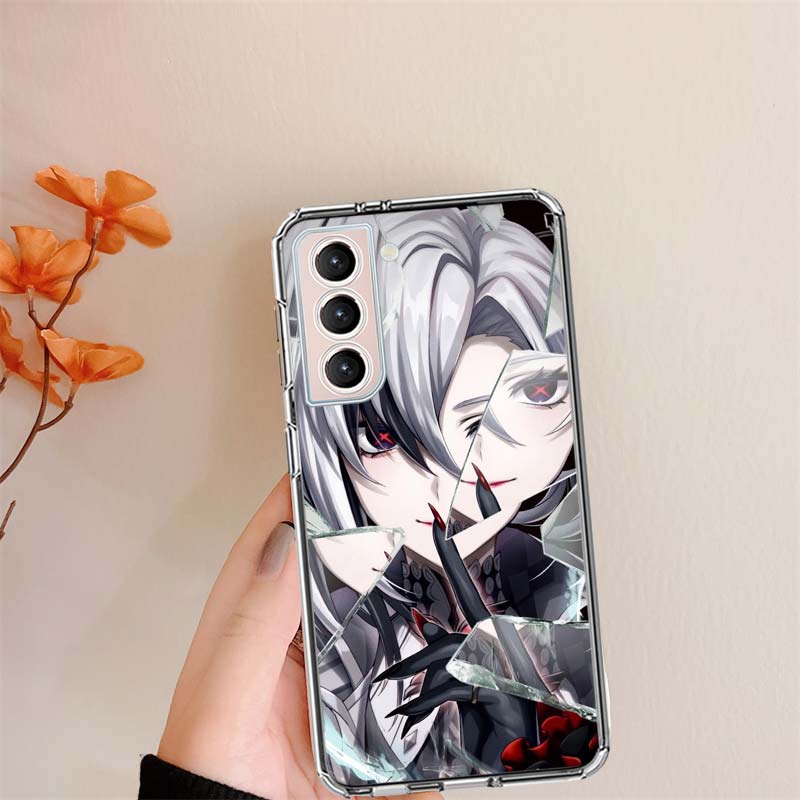 Arlecchino Genshin Impact Clear Phone Cases for Samsung S26 Ultra Galaxy S25 Edge S24 S23 FE S21 Plus S20 S22 S10 Cover Patterne