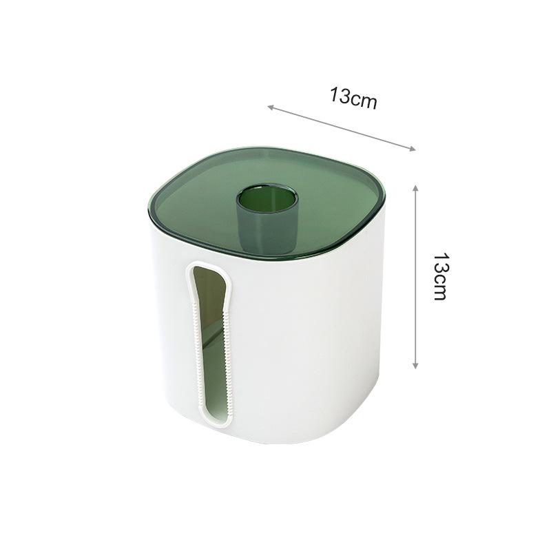 Clear Punch-Free Wall-Mounted Tissue Box for Bathroom or Living Room