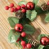 Artificial Flower Christmas Garland Green Leaf Candlestick Wreath  Christmas Decor