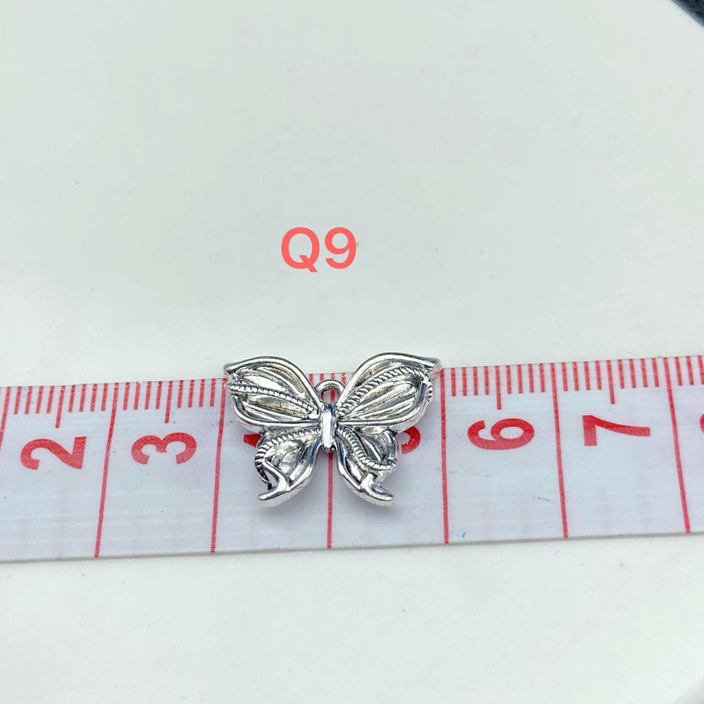 Retro Silver Butterfly & Star Bowknot Flower Alloy Jewelry Nail Gold Metal Accessories