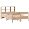 VidaXL Lit bibliothèque sans matelas 150x200 cm bois massif de pin 3322984