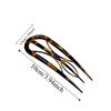 Geometric Resin Hair Fork Hairstyle Tools Chinese Style Lazy Hairpin Hair Accessories Retro Leaf U-shaped Hair Stick Festival