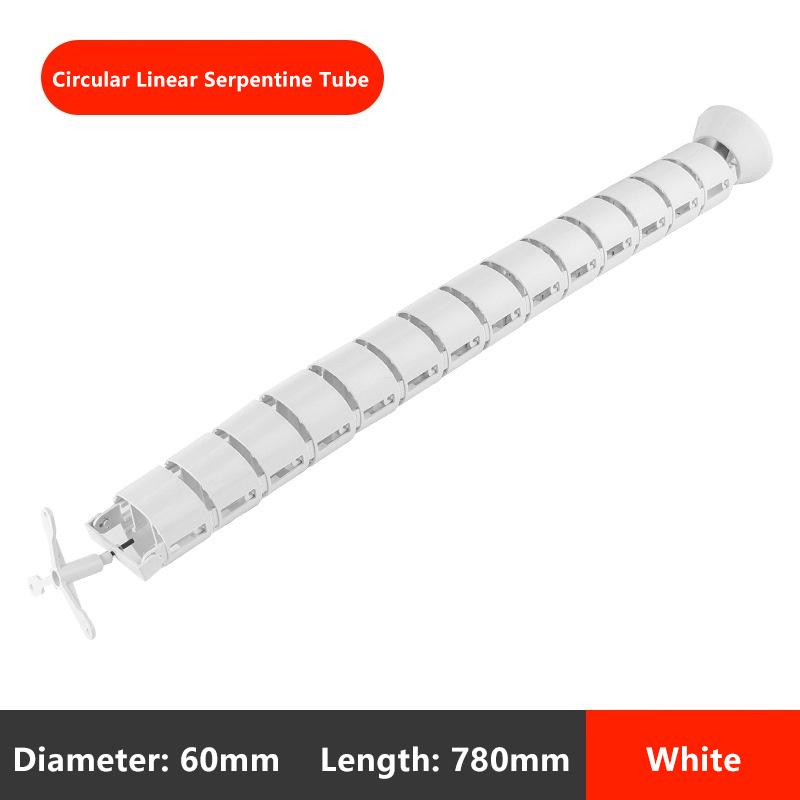 78Cm Wire Spine Cable Sleeve Workstation Snake Wire Organizer Under Desk Cable Wire Management Computer Cord Protective Tube