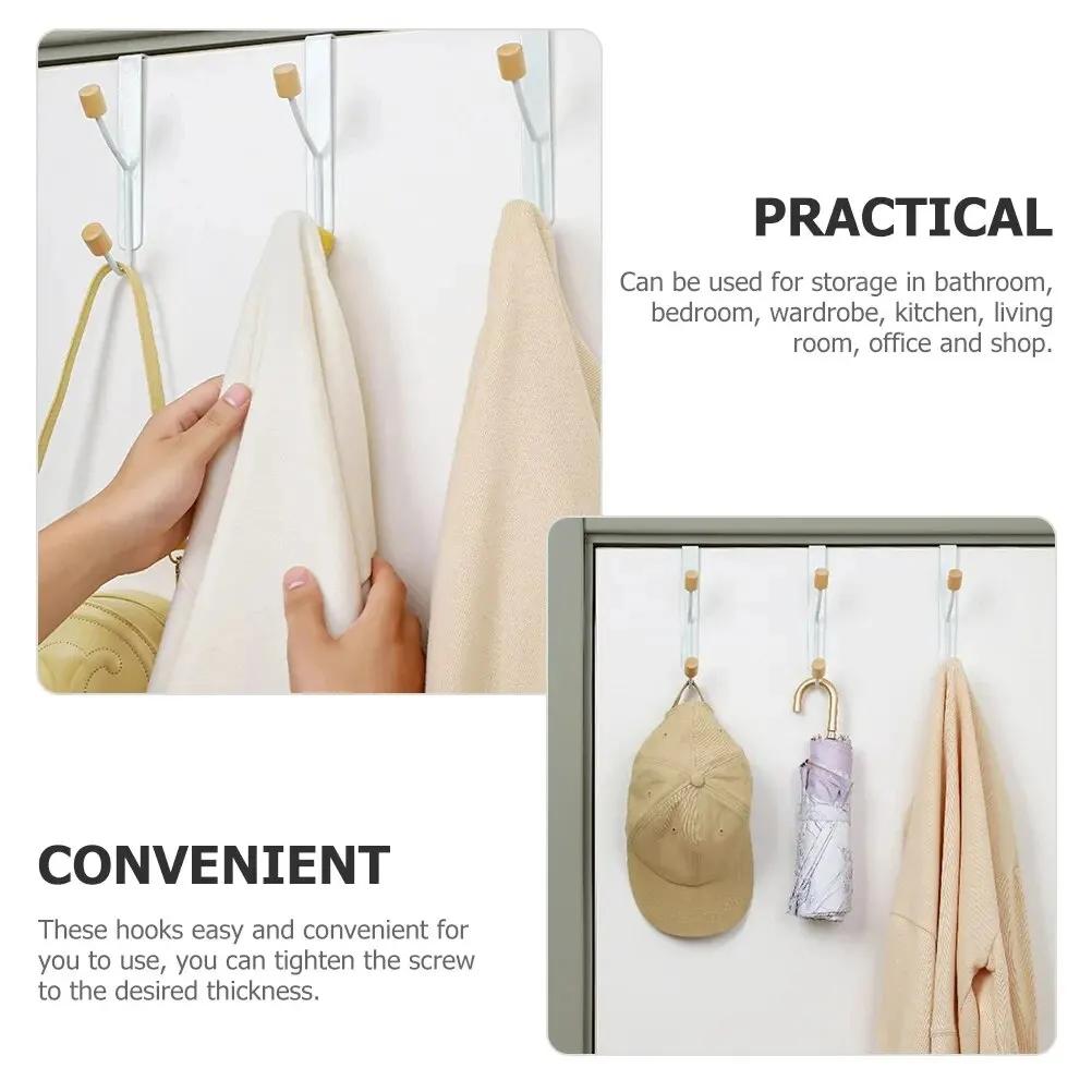 Bedroom Hook Behind the Door Coat Hanger Clothes Hanging Rack Home Storage Organization Door Back Purse Handbag Holder Hat Hook