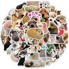 50 Sheets/Set Realistic Dog Stickers for Journals, DIY, Phone Cases