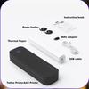 Mały Zestaw Drukarki do Tatuaży Mini Termiczna Przenośna 2600mAh Bezprzewodowa Zestaw Drukarki do Tatuaży z Papierami Transferowymi do Domu Czarny