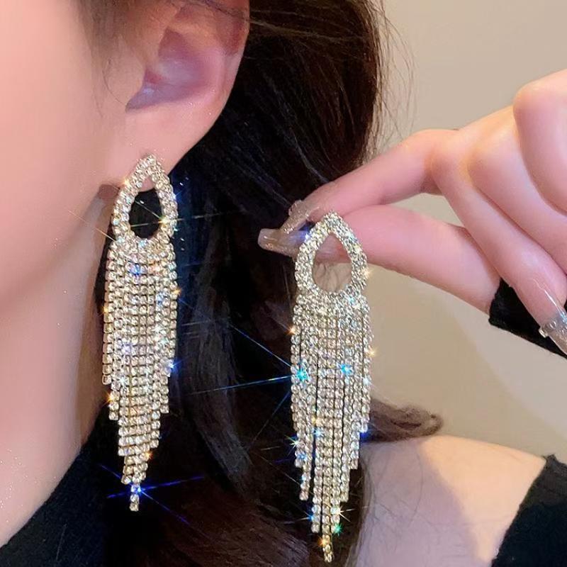 S925 Silver Tassel Earrings - 2025 Light Luxury, High-End Design for Women