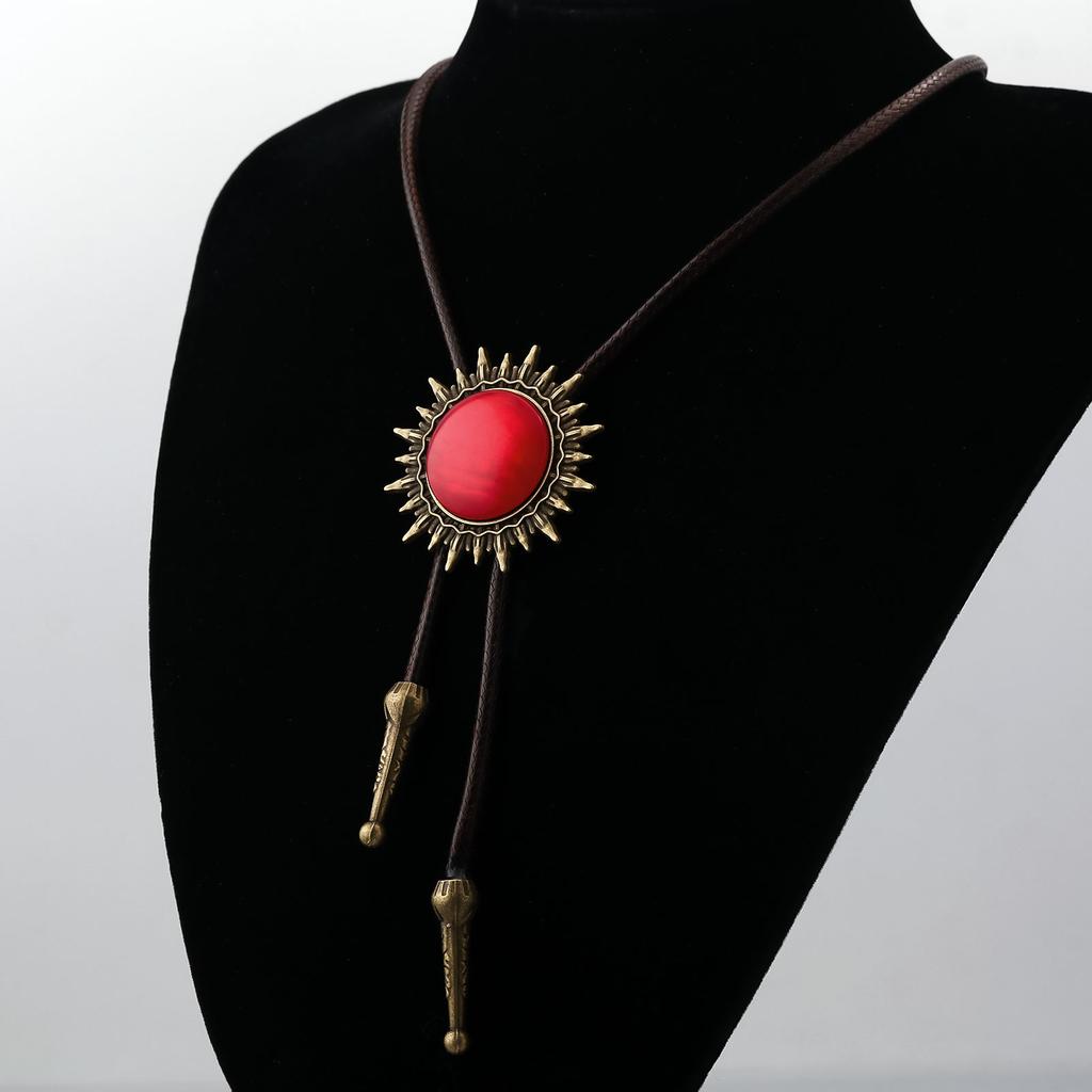 Classic Bolo Tie for Men Women Vintage Hat Pendant Viking Bolotie Necktie Western PU Leather Rope Tie Concert Shirt Tie Jewelry