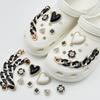 Cute Resin Starfish & Shell Croc Shoe Buckles with High-End Flower Accessories