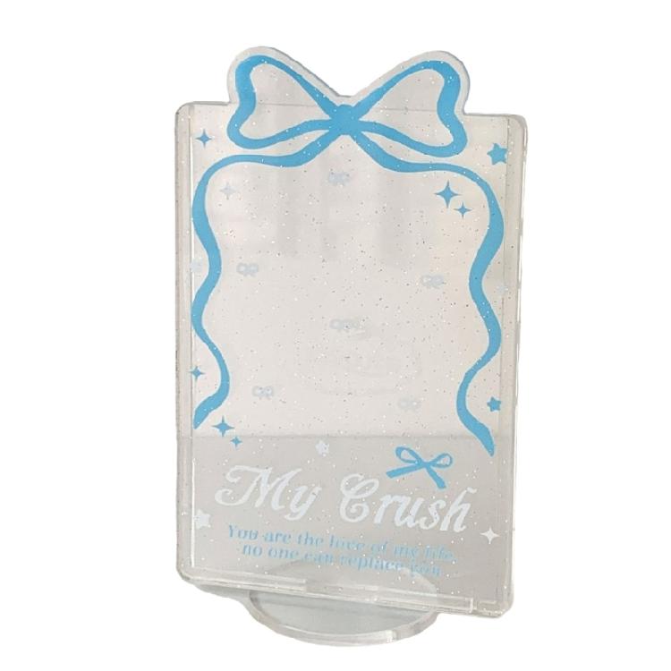 

Clear Card Pocket Waterproof Card Sleeves Clear Card Holder with Holder Base for Organizing and Protecting Your Cards синій