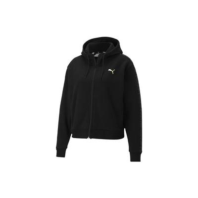 Metallic Logo Hooded Jacket Women Jackets Black 587147-01