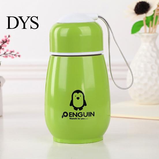 Water Bottle 300ML Vacuum Cup Food Grade Good Thermal Insulation Effect Stainless Steel Penguin for Home