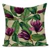 Polyester Decorative Throw Pillows Case Red Rose Purple Lavender Pillow Cover Flower Cushion Cover For Sofa Home Living Room
