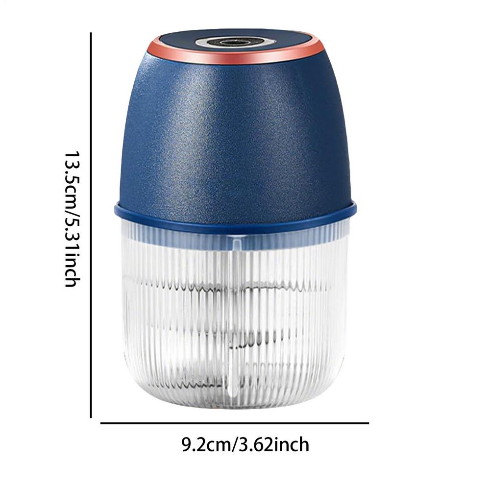 

Garlic Chopper Electric 350ml Kitchen Tool Food Processor Small Onion Crusher Machine For Veggie Food Meat Chilli Fruit Beans синій