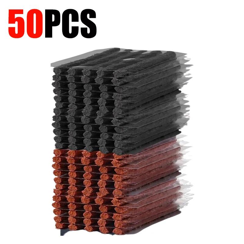 10-50pcs Mixed Tire Repair Strips Stiring Glue for Tyre Puncture Emergency Car Motorcycle Bike Tyre Repairing Rubber Strips