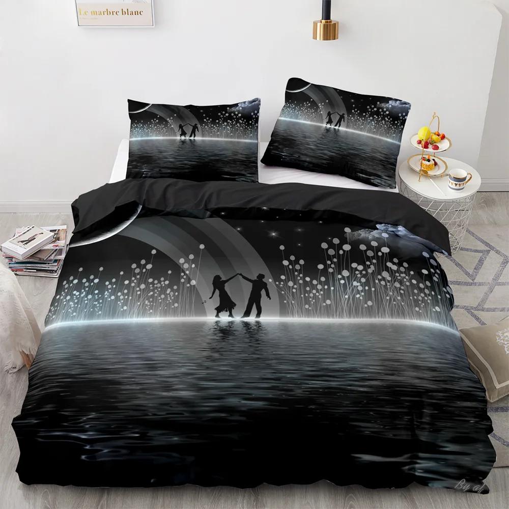 3D Druck Bettwäsche Set Einzelbett Twin Full Queen King Size Polyester Schlafzimmer Bettbezug Aldult Kinder Bettdecke Steppdecke Bezug Set