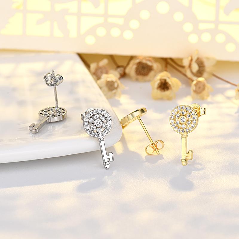 Earrings for Women Small Key Mini Earrings Sweet Style Earrings