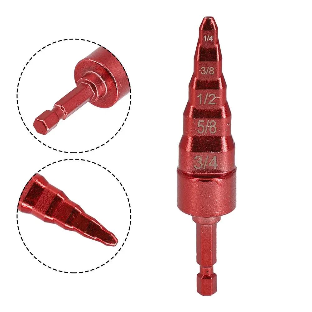 2pc Pipe Expander Air Conditioner Copper Pipe Expander Tubing Repair Tool  Hexagonal Handle Swaging Drill Bit Set  Tube Expander