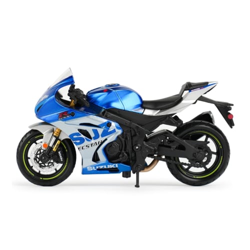 HTLNUZD 1/18 Scale Racing Motorcycle Alloy Model Suzuki GSX-R1000 R Static Diecast Vehicle Collectible Display Gift