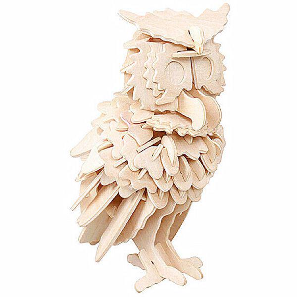 Puzzle 3D In Legno Gufo – 150 Pezzi, Kit Creativo Per Adulti E Bambini, Sviluppo Abilità E Decorazione Casa