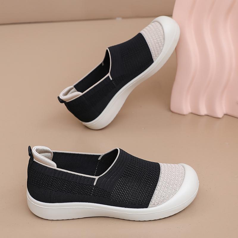 Summer Women's Flat Shoes Lightweight and Comfortable Casual Shoes Breathable Mesh Shoes Fashionable and Versatile